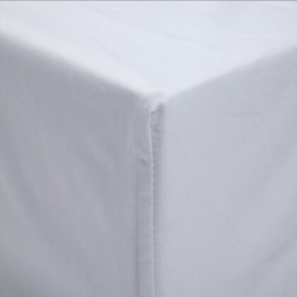 Kosta Linnewäfveri Dra-på-lakan Satin Vit 90x200