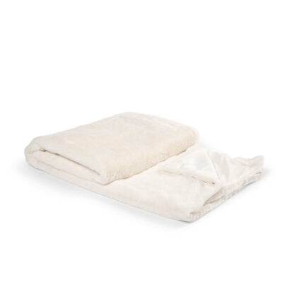 Kosta Linnewäfveri Fuskpälspläd Nordby Krämvit